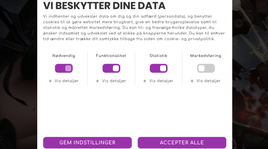 SUMOshop - Databeskyttelse